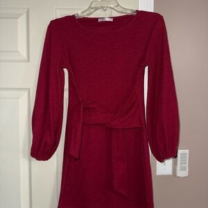 Red Long Sleeve Dress